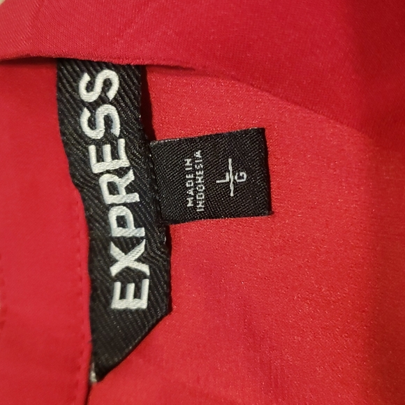 Red, short sleeve blouse - Picture 4 of 4